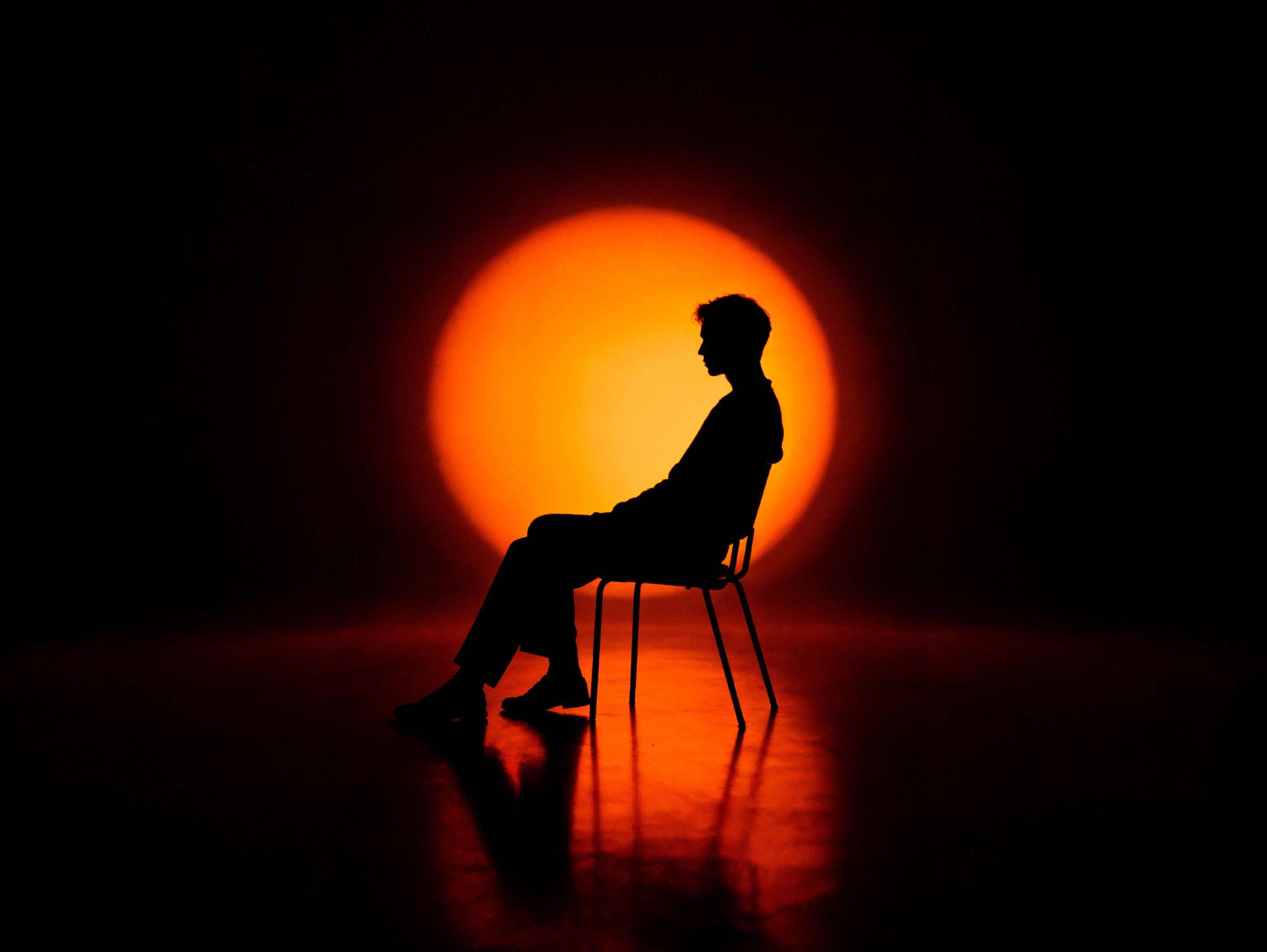 Silhouet met achtergrondverlichting maken