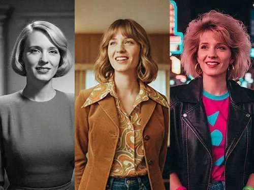 See portrait through different decades