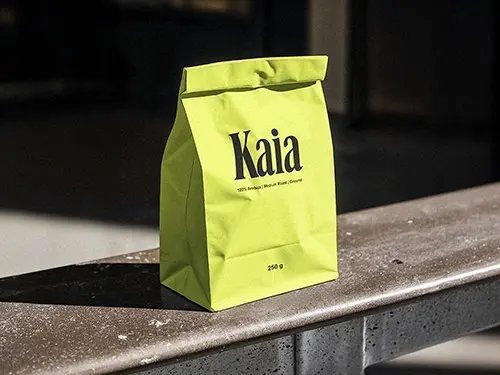 Mock up branded packaging