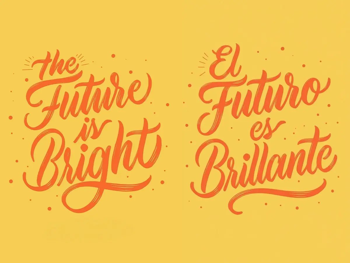 Translate design text