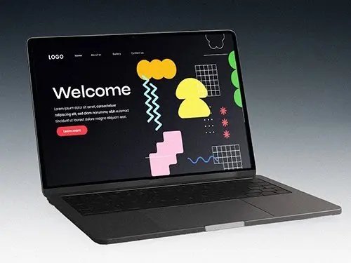 Mock up website on device