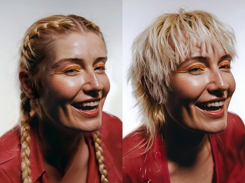 Change person’s hairstyle