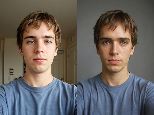 Turn phone photo into professional portrait