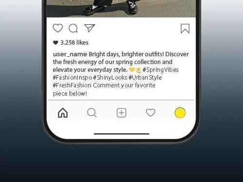 Translate social media caption