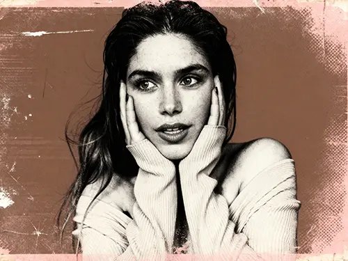 Añade un efecto grunge retro