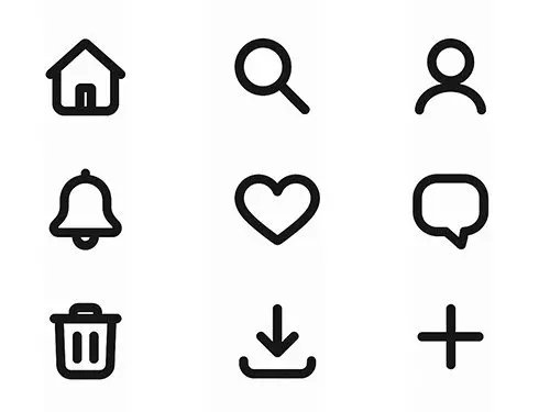 Create simple icon set