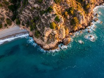 Generate landscape drone view