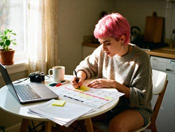 Socialemediakalender plannen