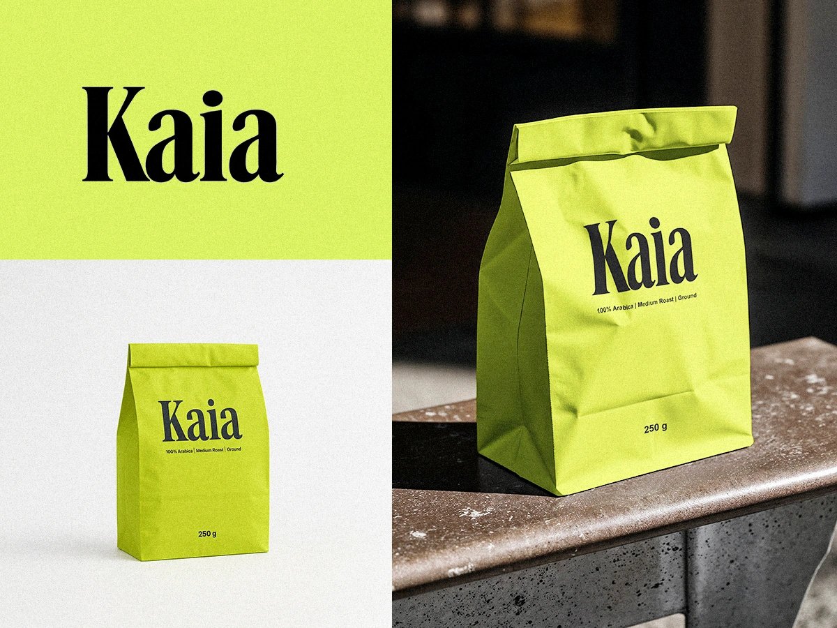 Mock up branded packaging