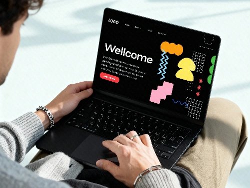 Maquette de site/application sur appareil