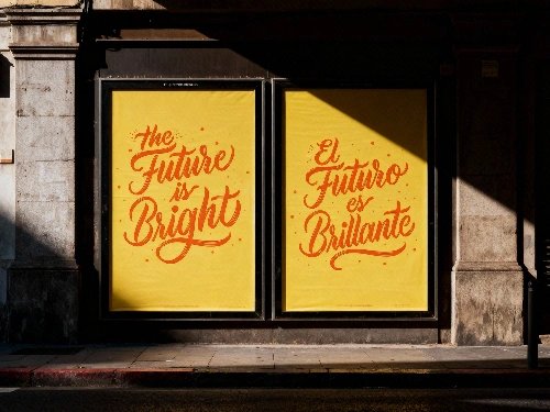 Translate design text