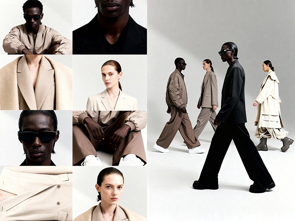 Create stylized fashion group shot