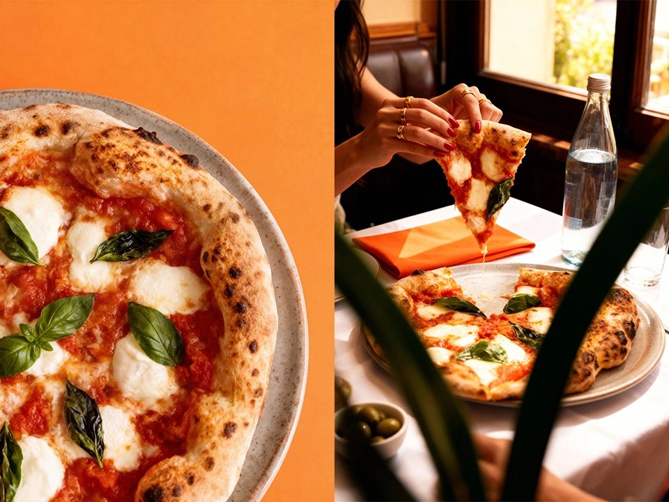 Create restaurant tabletop scene