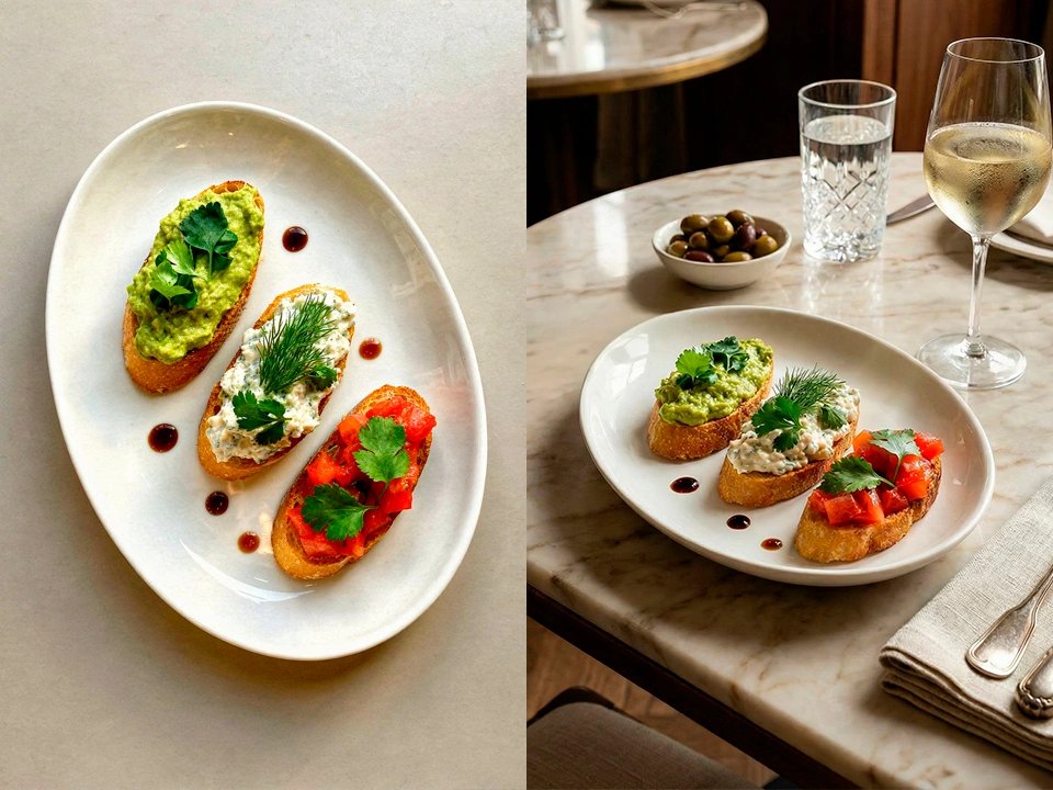 Restauranttafelscène creëren