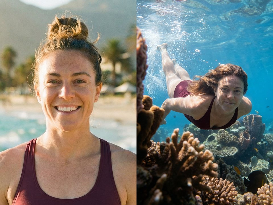 Generate underwater scene photo