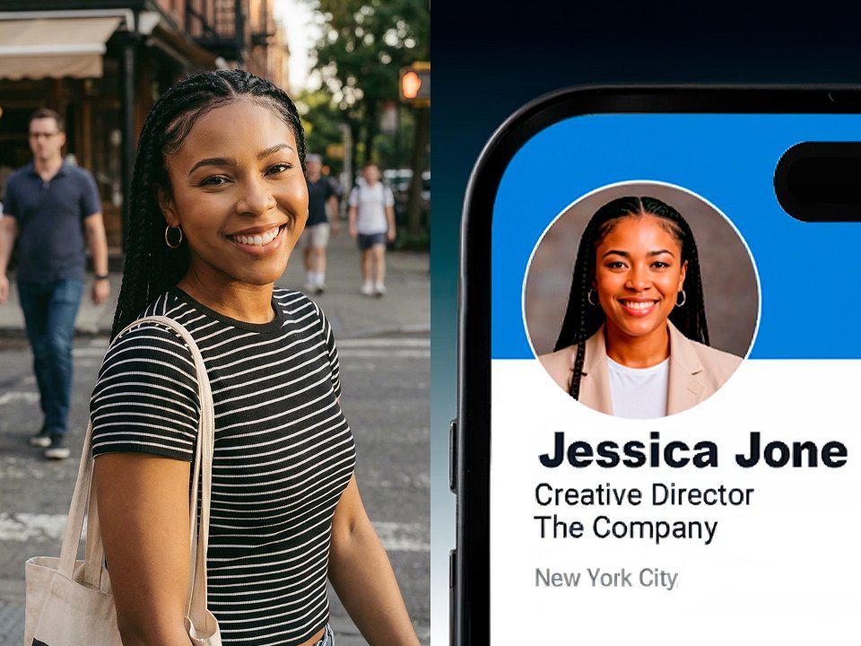 Create LinkedIn profile photo