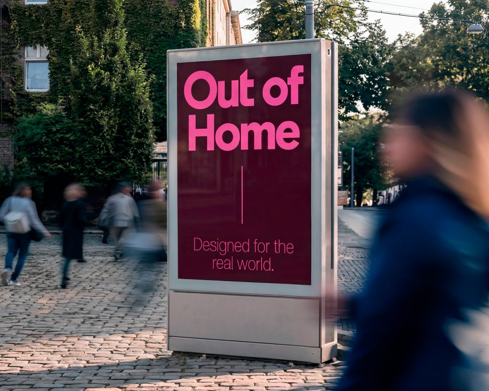 Outdoor placement mockup