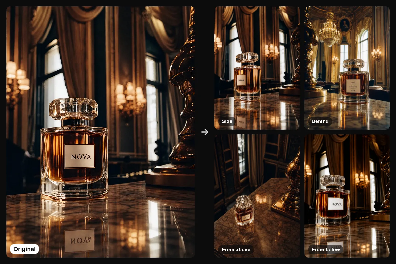 Product shots from every angle