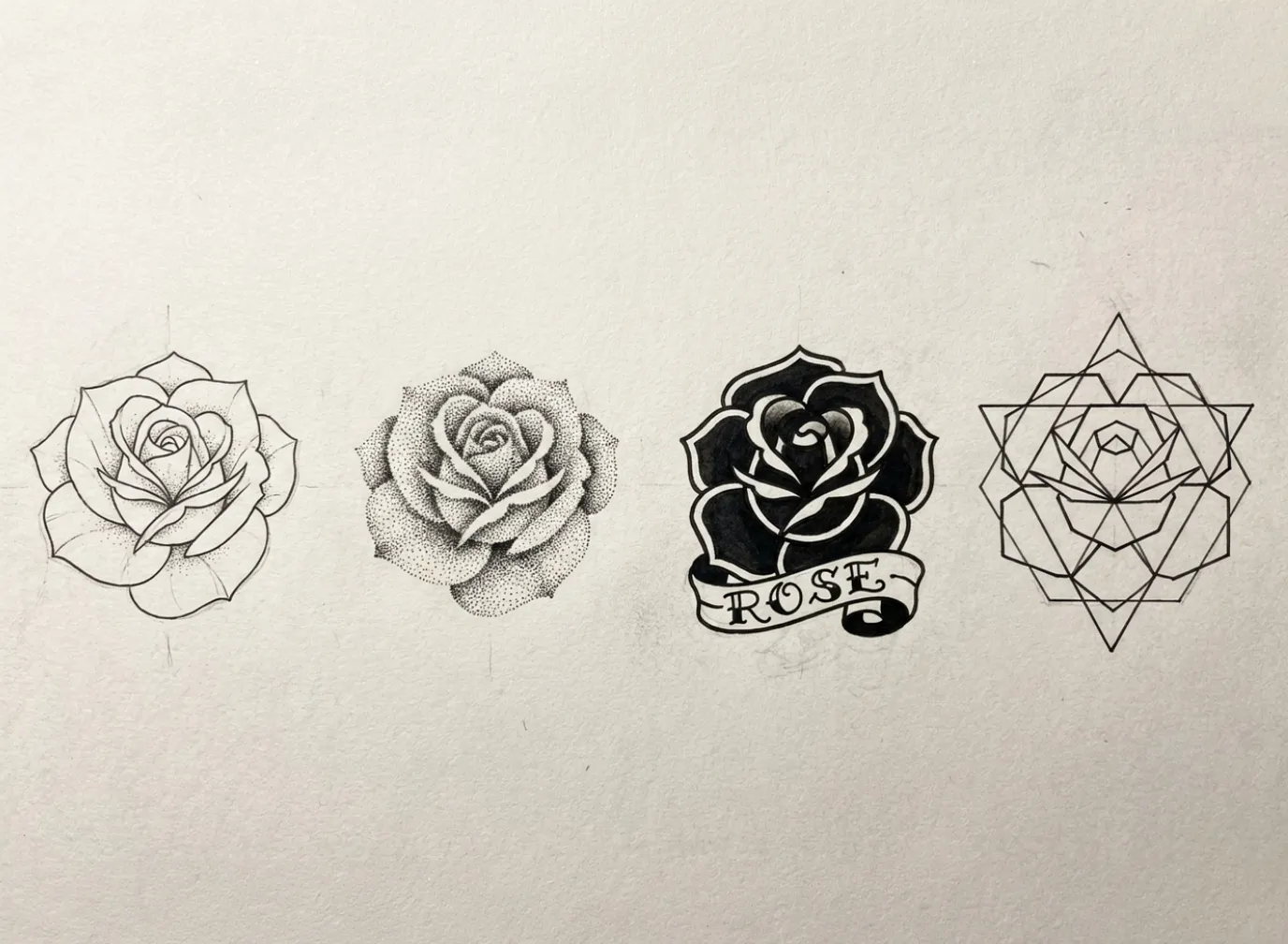 Four tattoo designs, not one