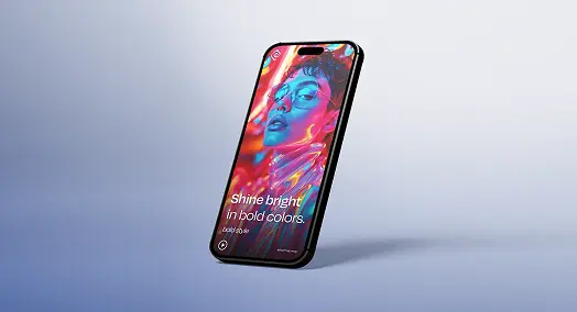 Showcase your designs with a phone mockup